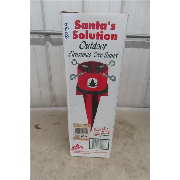 New Santas Solution Outdoor Christmas Tree Stand 