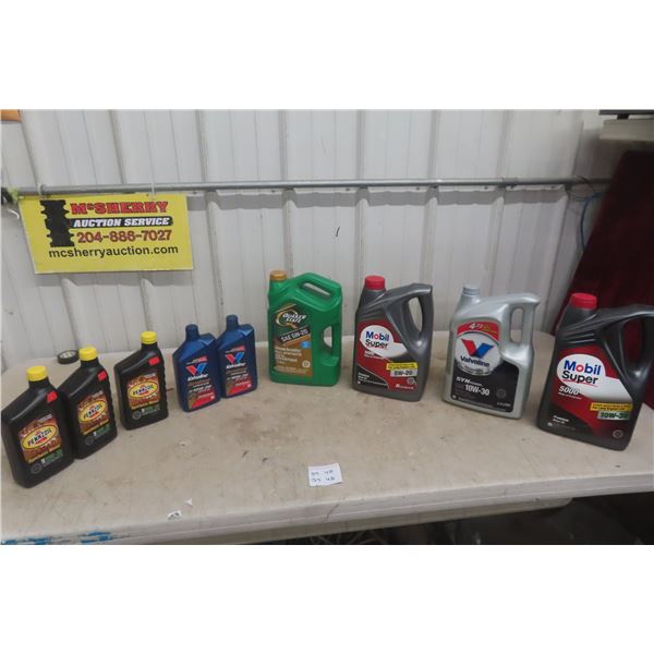 14 1/2 Litres of 10W-30 Motor Oil & 10 Litres of 5W-20 