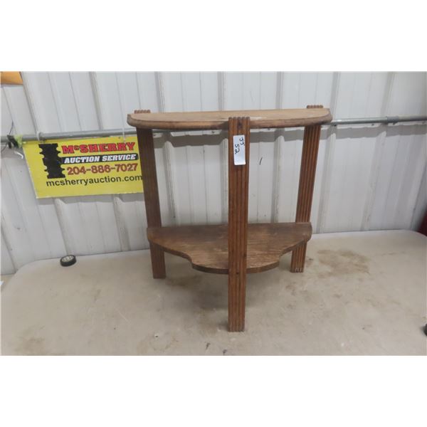 Antique Half Moon Stand 2-Tier 