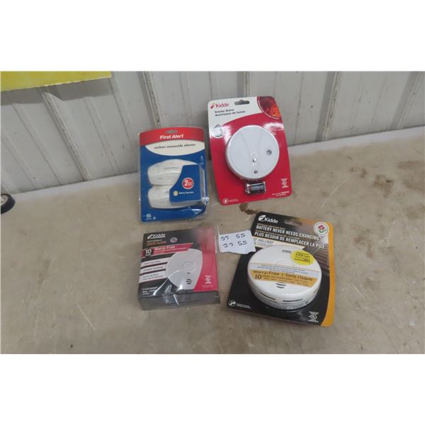 4 New Smoke Alarms and Carbon Monoxide Alarms 
