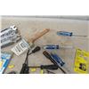 Image 7 : Tool Box with Hammer, Saw, Nut and Screw Drivers, Cutters & More