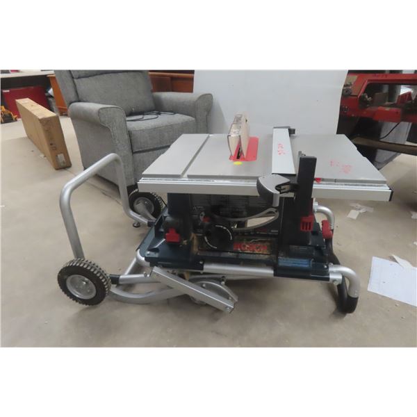 Bosch 4000 Jobsite Table Saw with Portable Stand and Guide 