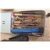 Image 6 : Metal Tool Box with Jobmate Power Drill, Drill Bits, Hole Saw 