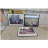 Image 1 : 3 Framed Volkswagon Pictures 16'' x 20'' 