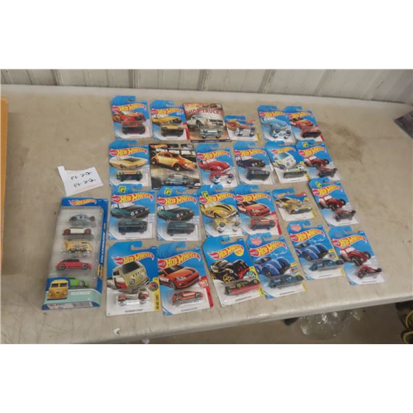29 Hot Wheels Cars in Packages 1:64 Scale Diecast