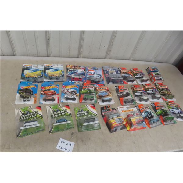 29 Hot Wheels, Matchbox Motor World In Packages 1:64 Scale Diecast 
