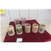 Image 1 : 7 German Stein Mugs : Stoneware and Glass 