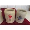 Image 2 : 7 German Stein Mugs : Stoneware and Glass 
