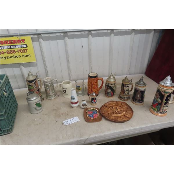 German Steins, Mugs, Vases, Plus. 