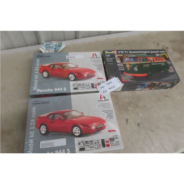 3 Factory Sealed Models 1:24 Scale 
