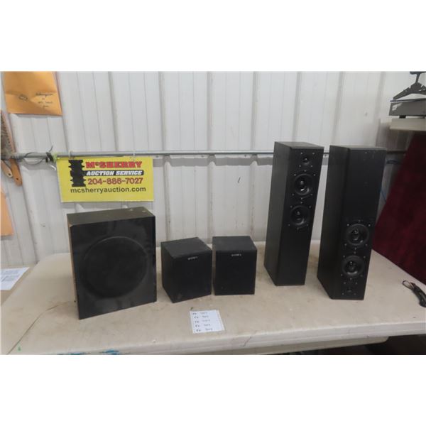 2 Centrios 80W Speakers, 2 Sony 40W Speakers, Samsung Sub Woofer 