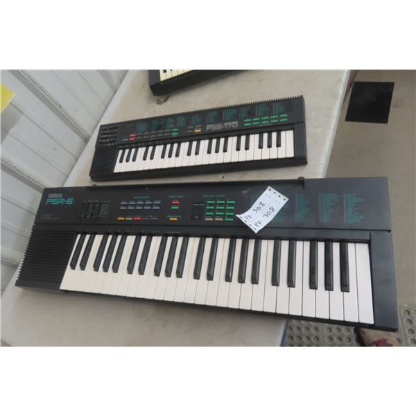 2 Keyboards : Yamaha PSR-6, Yamaha PSS-170, Battery No Power Cord 