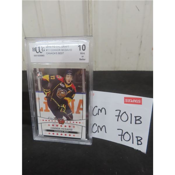 Graded Connor McDavid Pre-Rookie Card