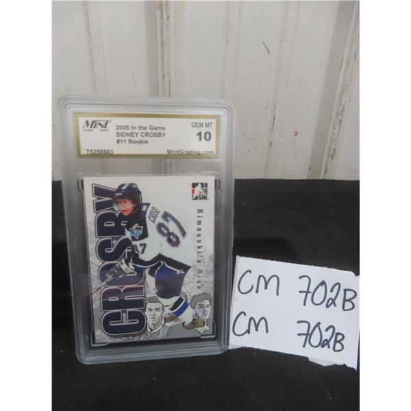 Graded Sidney Crosby Pre-Rookie Card