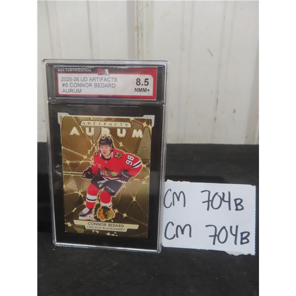 Graded Connor Bedard Chicago Blackhawks Card