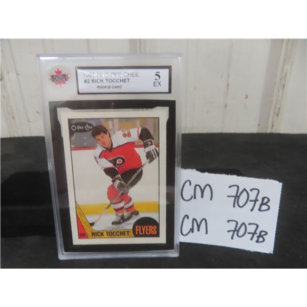 Graded Rick Tocchet Rookie Card