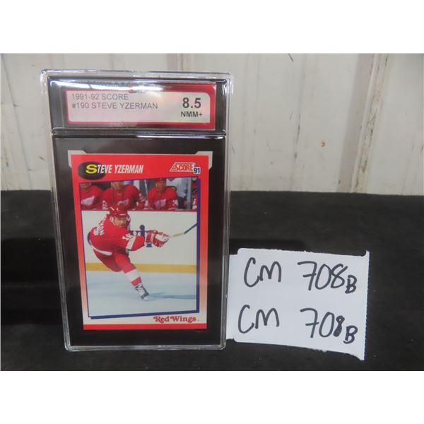 Graded Steve Yzerman Detroit Red Wings Card