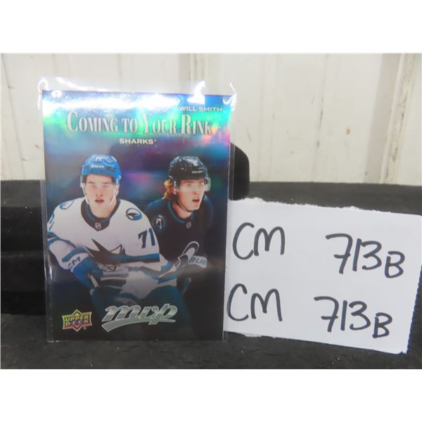 Macklin Celebrini / Will Smith San Jose Sharks Card