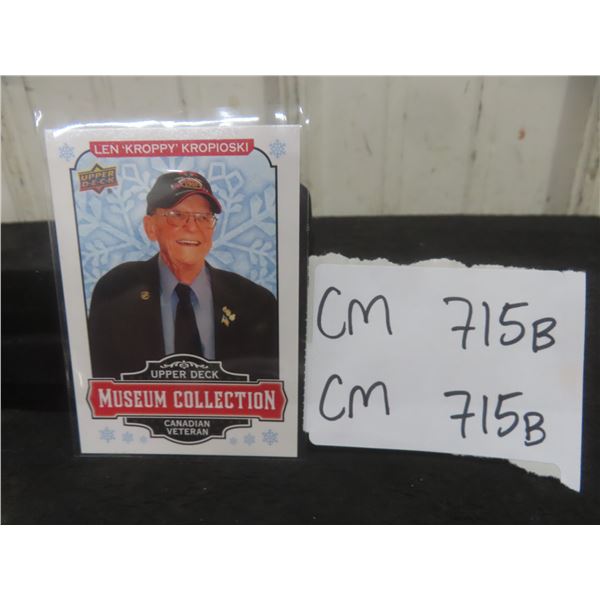 Winnipeg Jets Superfan Len "Kroppy" Kropotoski Card