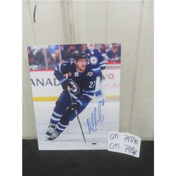 Signed Nikolaj Ehlers Winnipeg Jets 8" × 10" Photo