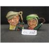 Image 1 : Royal Doulton Sairey Gampyr, 1955 & Gardener Yr 1972 Toby Mugs, Mint Condition