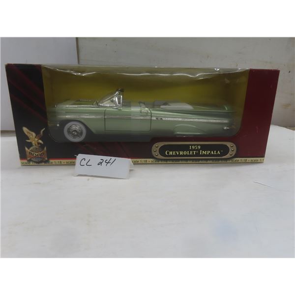 Road Signature 1959 Chevy Impala Die-Cast, 1/18 Scale – New in Box