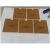 Image 5 : Vintage Boyd Special Year Glass Railcars; Headford Ceramic Railroad Tiles 6" × 6" – Qty 5; Black Gl