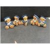 Image 4 : Assorted Figurines: St. Bernard Salt and Pepper Set; Copper See/Hear/Speak No Evil Monkeys; 2 Wade