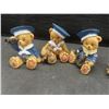 Image 5 : Assorted Figurines: St. Bernard Salt and Pepper Set; Copper See/Hear/Speak No Evil Monkeys; 2 Wade