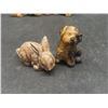 Image 9 : Assorted Figurines: St. Bernard Salt and Pepper Set; Copper See/Hear/Speak No Evil Monkeys; 2 Wade