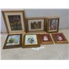 Image 1 : 7 Framed Pictures Including 2 Oils – Largest 17" × 14"