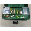 Image 7 : Flambeau Tackle Box with 200 Calcutta Bait, Casting Reel, Hooks, Lures, Weights, Bobbers, and More