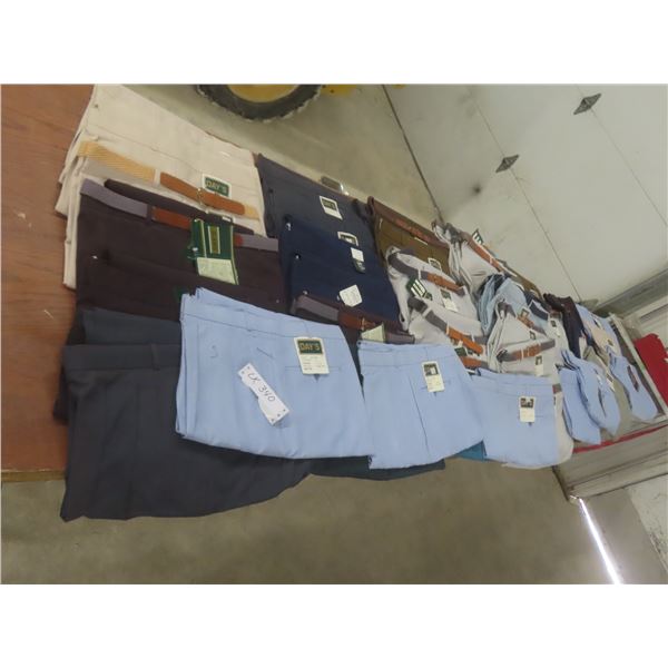 New Men's Pants, Size 46 Regular, 100% – Qty 45 Pairs, with Tags