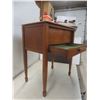 Image 13 : Antique 1930 Chard Produce British-Made Golden Oak Sewing Cabinet, 24"H × 19½"W × 13"D – Difference