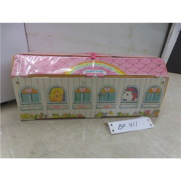 Vintage 1983 Hasbro My Little Pony Carry Case with 6 Ponies – Very Good Shape