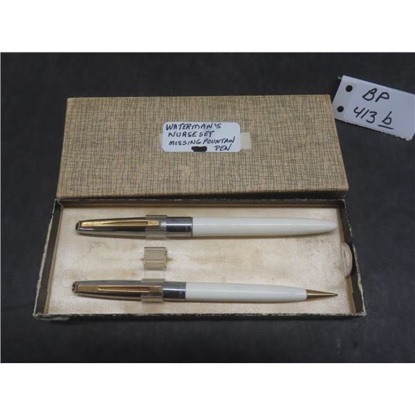 Waterman's Nurse Set – Missing Fountain Pen, Thermometer End Broken