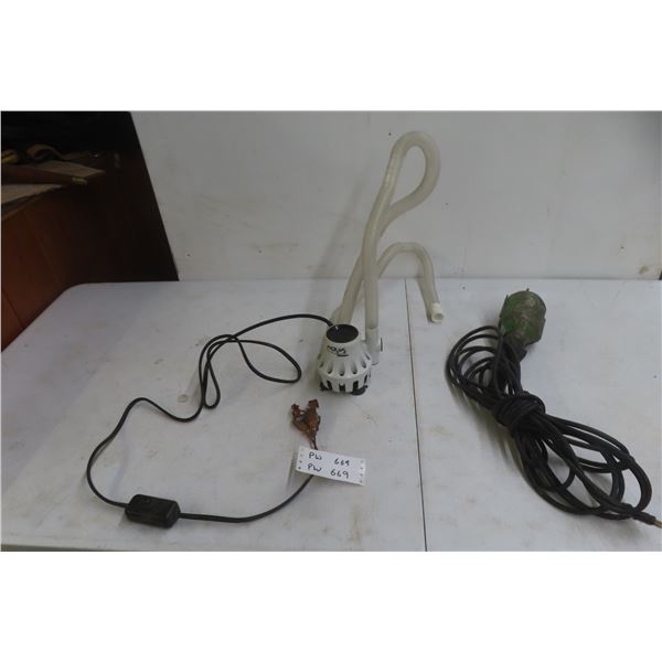 1 Boat Bilge Pump and Trouble Lights