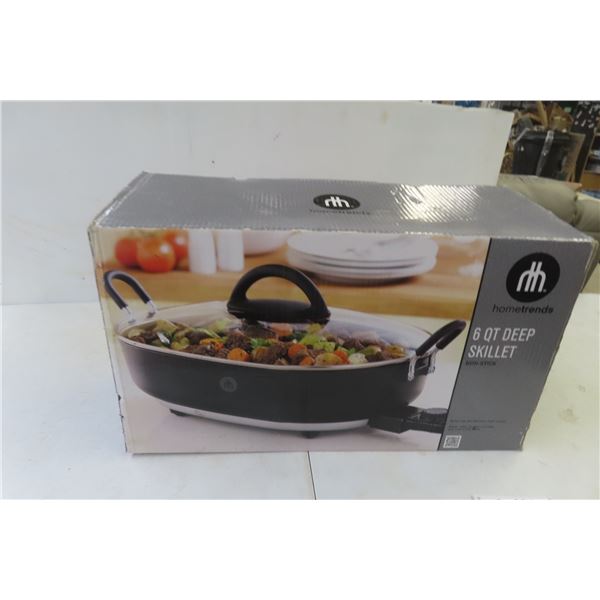New HomeTrends 6 QT Deep Skillet