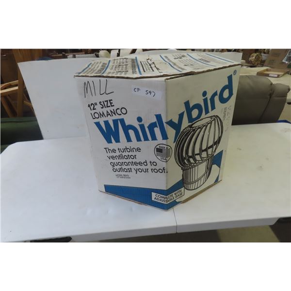 New 12" Whirley Bird Ventilator