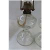 Image 5 : 4 Coal Oil Lamps and Chimney