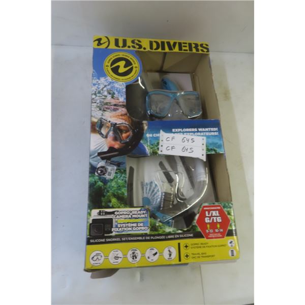 New U.S. Divers Snorkel Set – Adult L/XL