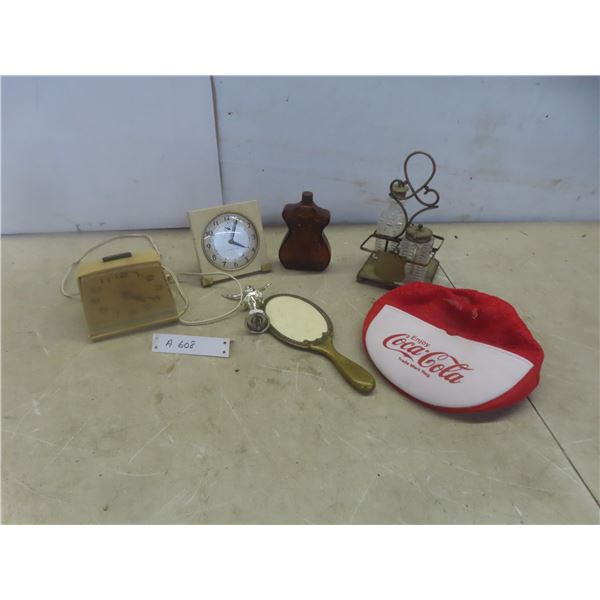 2 Vintage Clocks: Westclox and Ingraham – Damaged; Denver Vanity 