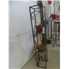Image 2 : Black Freestanding Wrought Iron Plant Stand, 41" × 7" × 7", with 2 