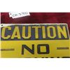 Image 2 : "Caution No Smoking" Embossed Metal Sign, 9O" ? 7"