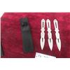 Image 1 : Set of 3 Super Throw Throwing Knives with Holster