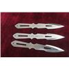 Image 2 : Set of 3 Super Throw Throwing Knives with Holster