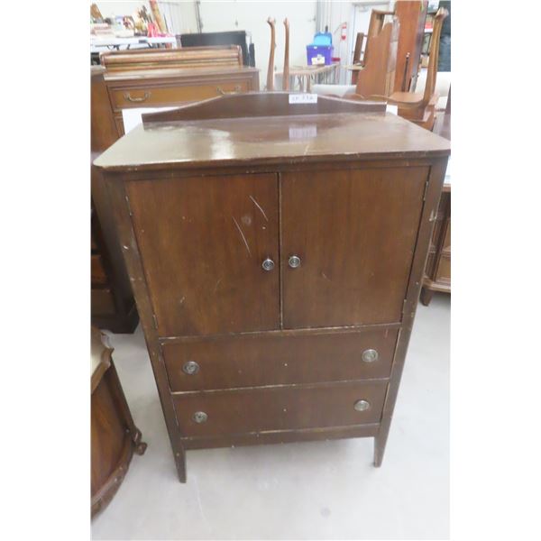 Antique Walnut Dresser, 47" × 32" × 20"