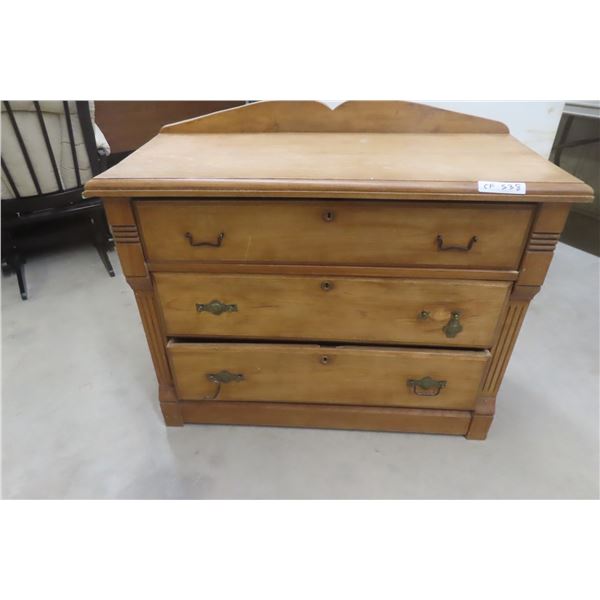 Antique 3-Drawer Dresser/Washstand, 38" × 40" × 18"