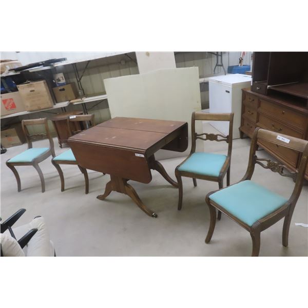 Antique Drop-Leaf Table, Extended 56" × 38", Height 29", 