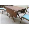 Image 3 : Antique Drop-Leaf Table, Extended 56" × 38", Height 29", 